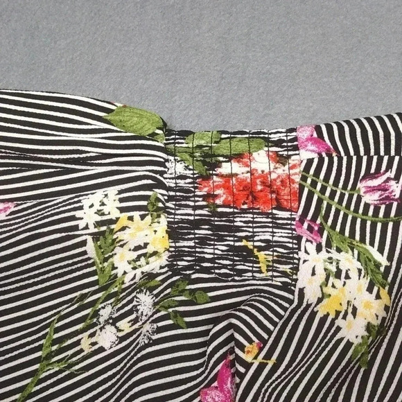 Twine & String Striped Floral Blouse Women’s Medium - Picture 3 of 11